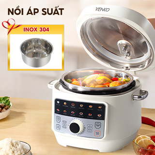Nồi áp suất điện đa năng VENKO VKP4L13 Dung tích 4 Lít Điều khiển tiếng Việt 13 Chế độ nấu tự động Nồi áp suất điện từ