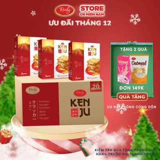  Thùng bánh quy hành Kenju kem dẻo loại hộp - 279g  12 Hộp Thùng  Bánh Kẹo Richy 