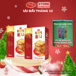   TẶNG LY KENJU  Combo 2 bánh quy hành Kenju Richy túi 186g - 279g 