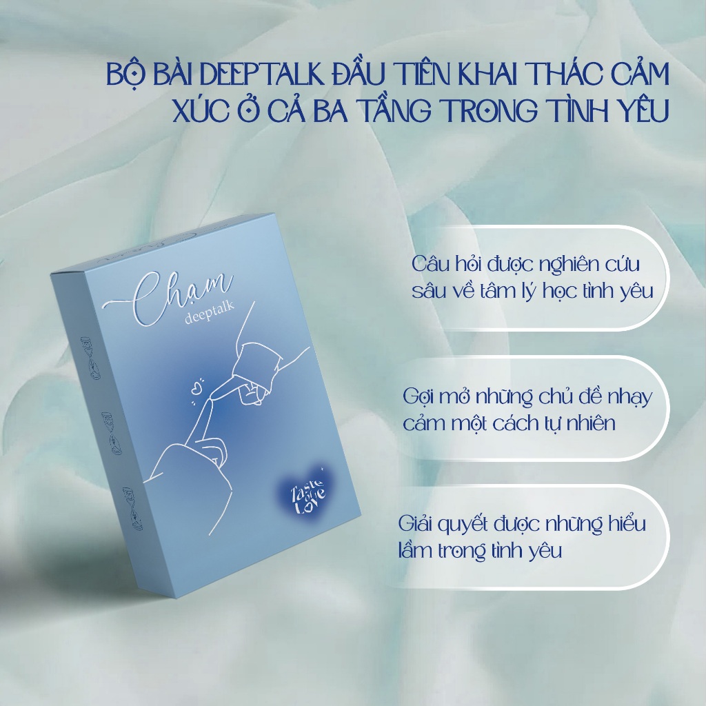 Bộ Bài Chạm Deeptalk Bài Tình Yêu Boardgame Dành Cho Cặp Đôi Câu Hỏi Giúp Thấu Hiểu Cảm Xúc 3 Cấp Độ