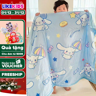  Chăn mền COTTON ĐŨI dễ thương mềm mịn thoáng mát cho bé 100x140Cm - Likekids 