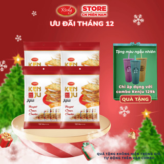   TẶNG LY KENJU  Combo 4 túi bánh quy kem dẻo Kenju 186g Bánh Quy Nougat Bánh Kẹo Richy 