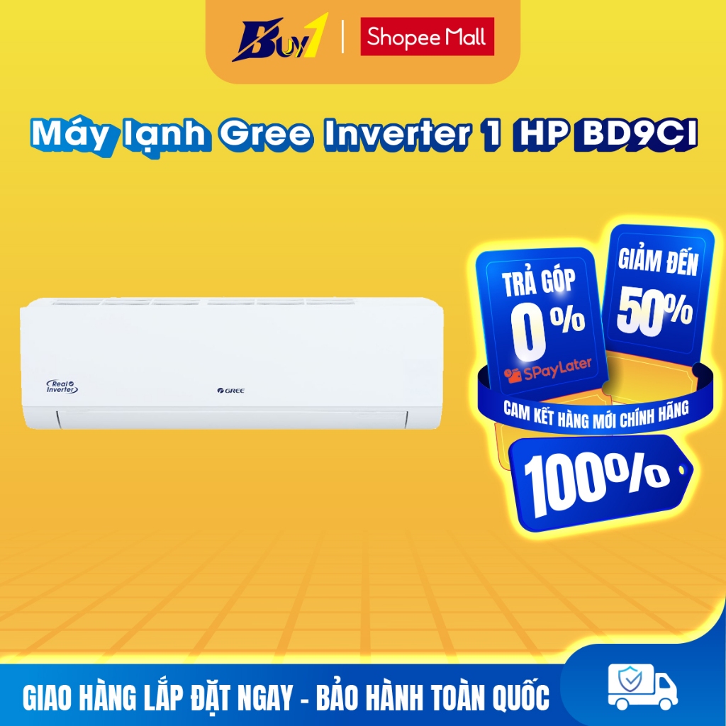 BD9CI - Máy lạnh Gree Inverter 1 HP BD9CI - Hàng chính hãng