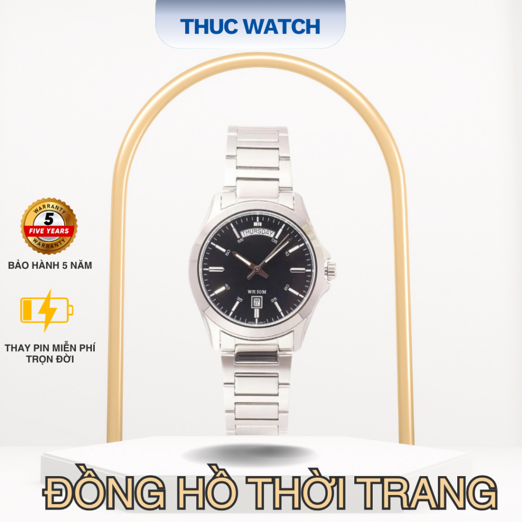 [Hàng Chuẩn] Đồng hồ nam thời trang MTP-1370D-1A1VDF size 40mm kháng nước 5 ATM dây thép không gỉ