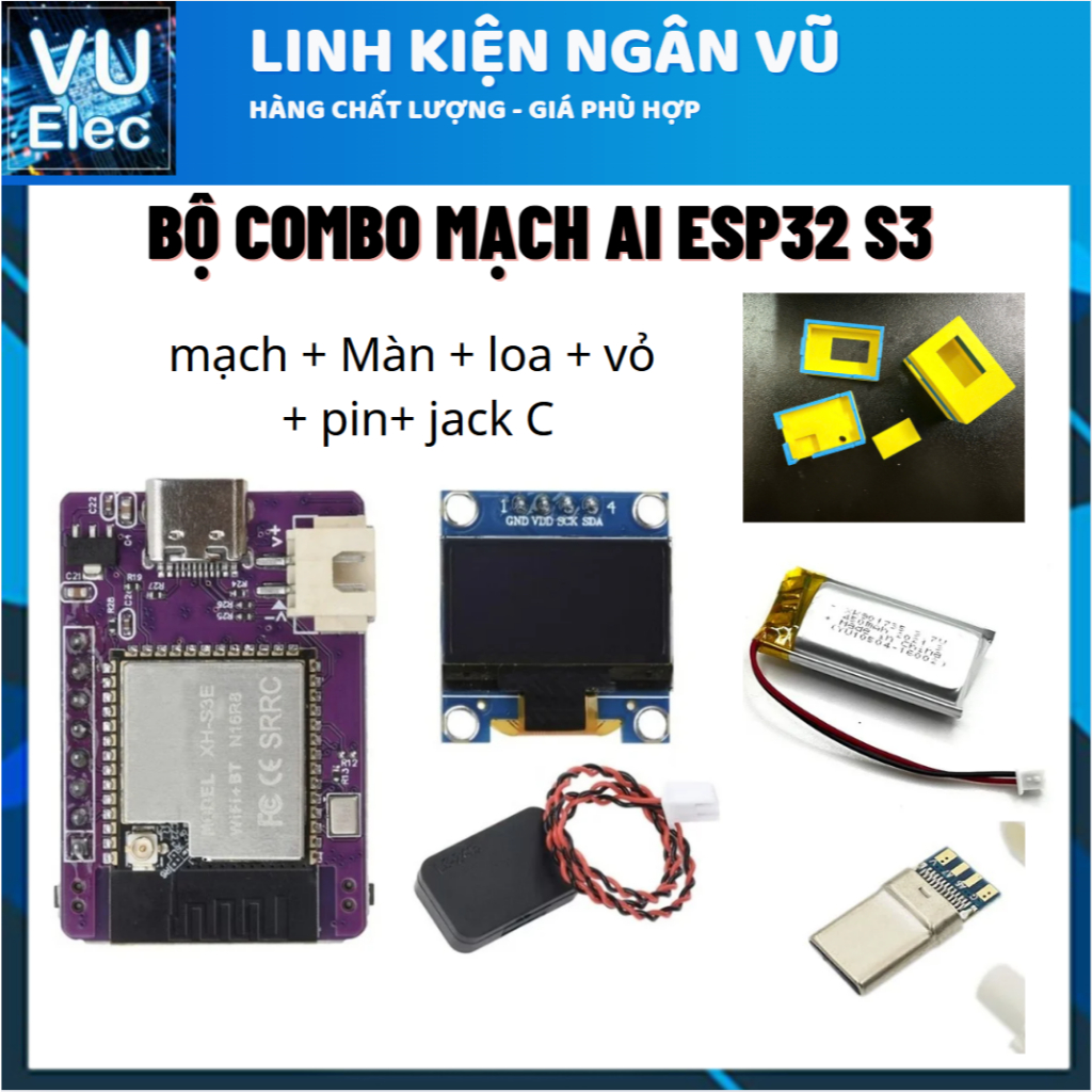 Chatbot AI Xiaozhi ESP32C3 /  ESP32S3 đã được tích hợp với ba mô hình đồ chơi AI lớn (phiên bản WIFI