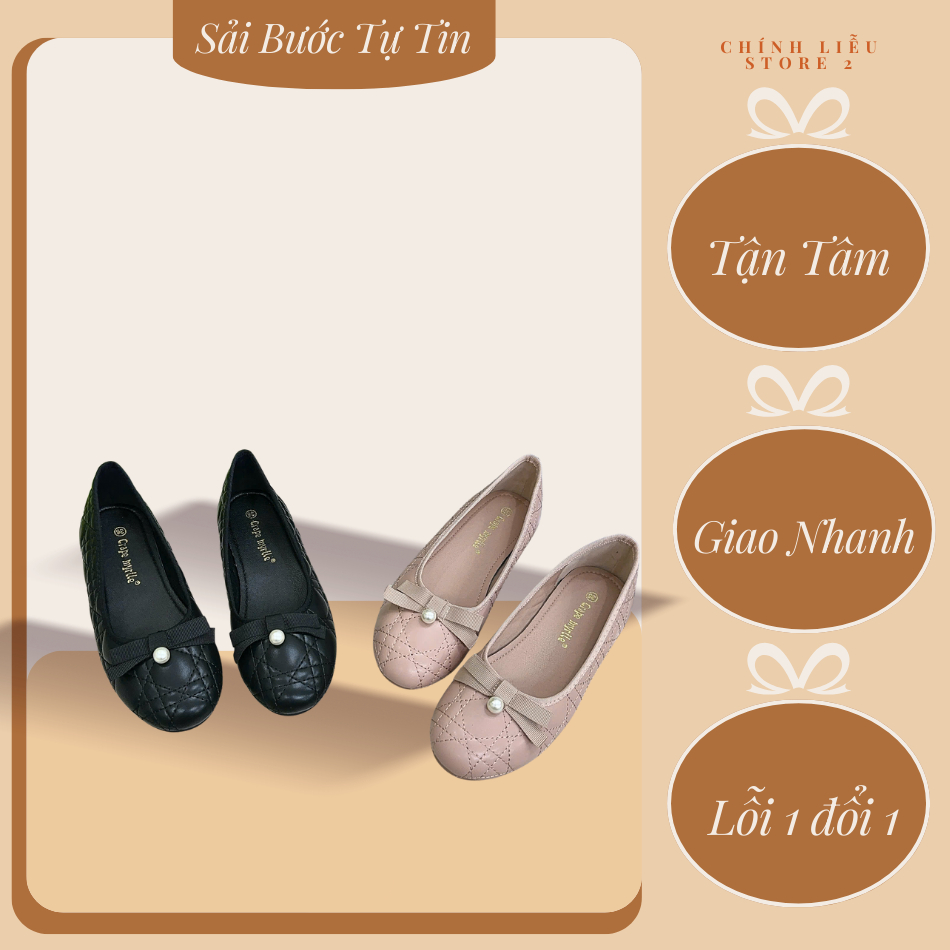 GIÀY BÚP BÊ NƠ NGỌC – NHẸ – ÊM – THANH LỊCH – CL STORE 2