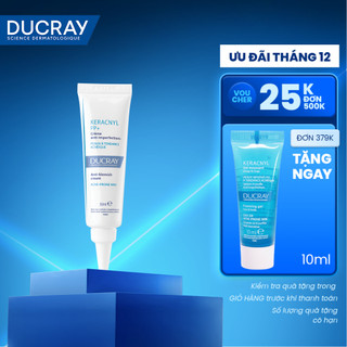  Kem dưỡng giảm mụn Ducray KERACNYL PP+ cream 30ml giúp giảm mụn mờ thâm do mụn 