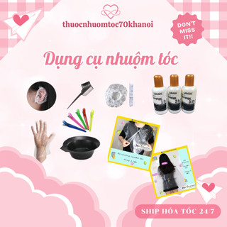 Bát, lược nhuộm tóc, dụng cụ tự nhuộm tóc tại nhà