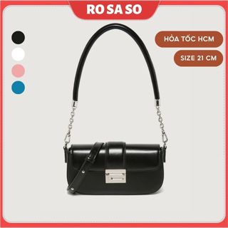 Túi xách nữ đeo vai ROSASO TX63, đeo chéo kẹp nách đẹp bassic mẫu mới 2025 đi chơi đi làm size 21cm