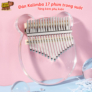  Đàn Kalimba 17 Phím Pha Lê Đàn Piano Sử Dụng Ngón Tay Âm Sắc Rõ Ràng Đồ Chơi Âm Nhạc - Tặng Phụ Kiện 