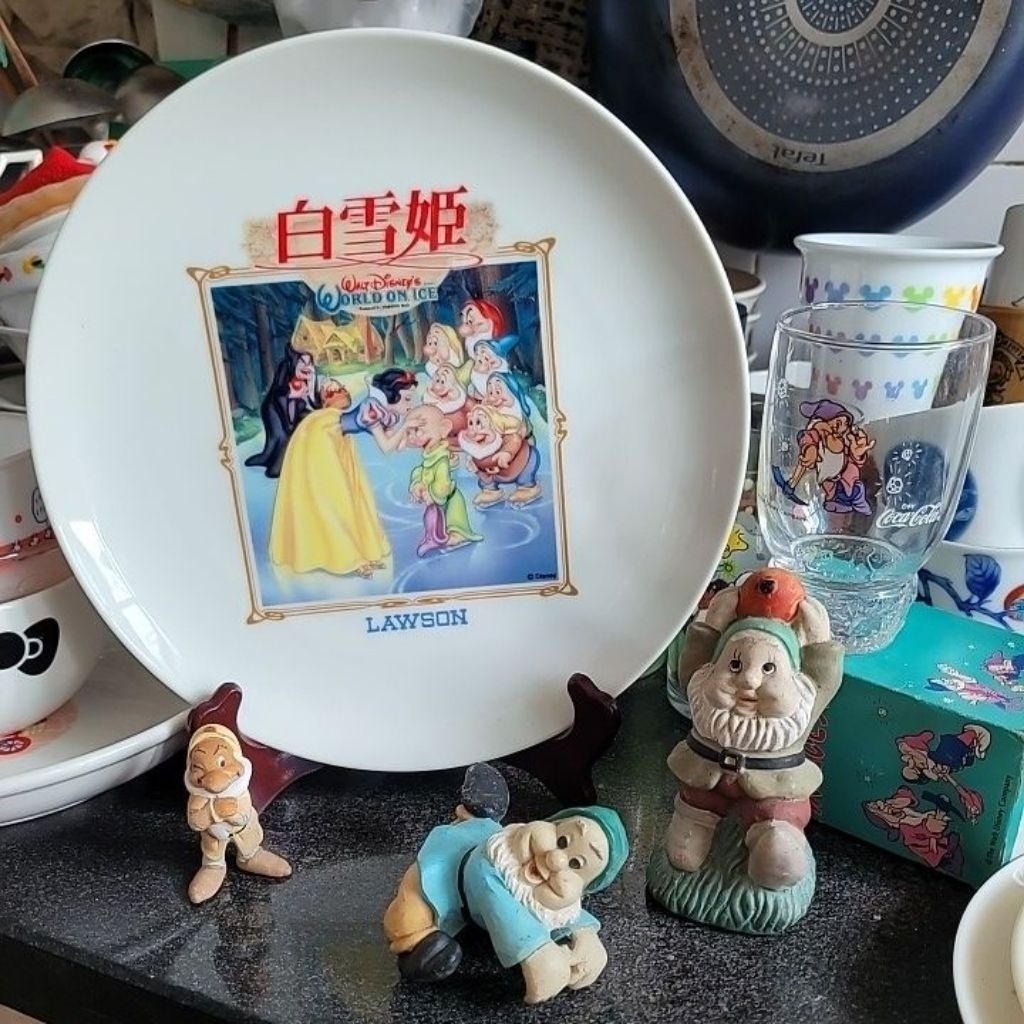 Tượng bảy c lùn decor ly cốc dĩa Gốm sứ nhật chủ đề BẠCH TUYẾT SNOW WHITE VÀ 7 CHÚ LÙN(hàng st)