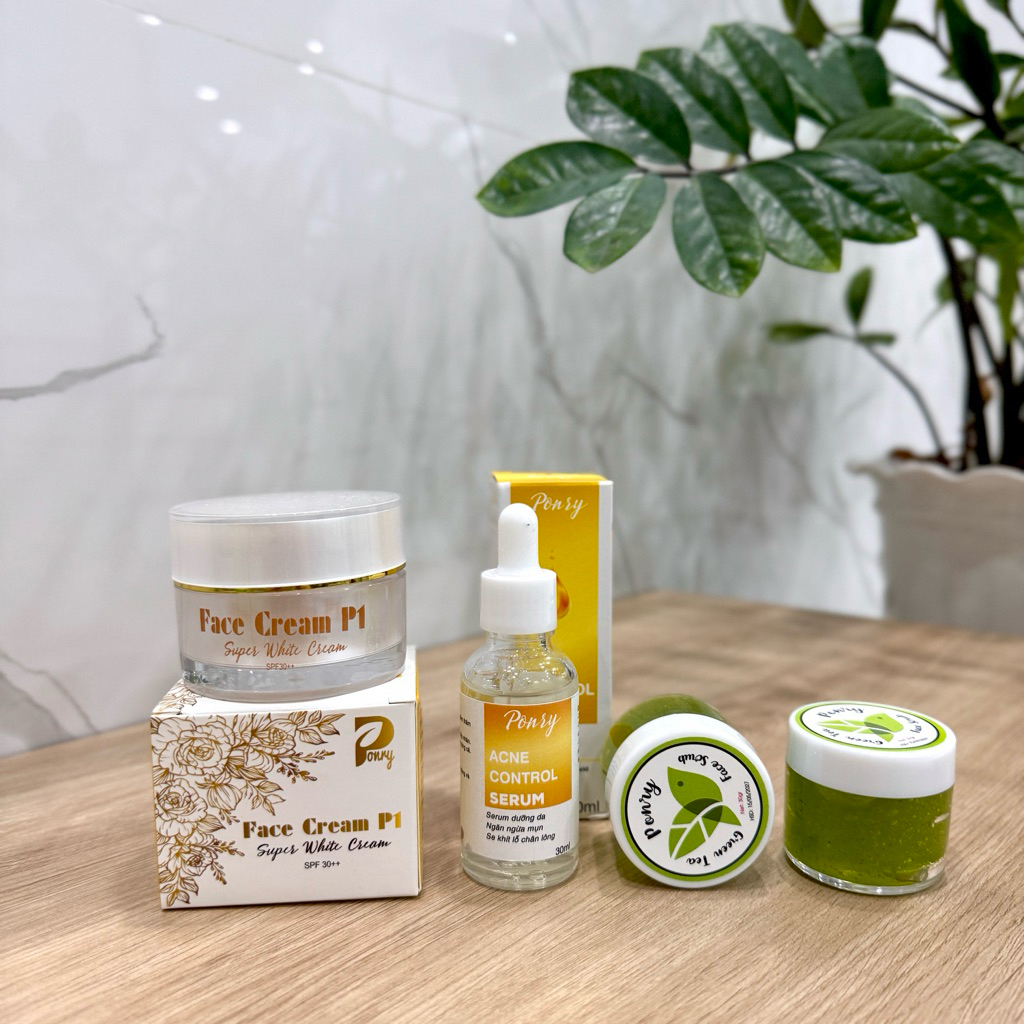 COMBO KEM FACE P1 VÀ SERUM MỚI PONRY (TẶNG KÈM QUÀ)