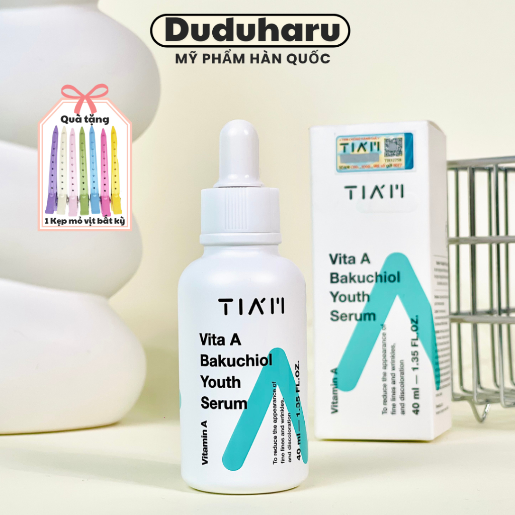 Tinh Chất Tiam Bakuchiol + Retinol Tia'm Vita A Bakuchiol Youth Serum Căng Bóng, Trẻ Hoá Da 40ml