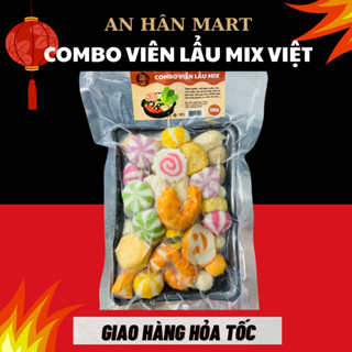  Set viên thả lẩu mix Việt tổng hợp 10in1 viên chiên 500g 