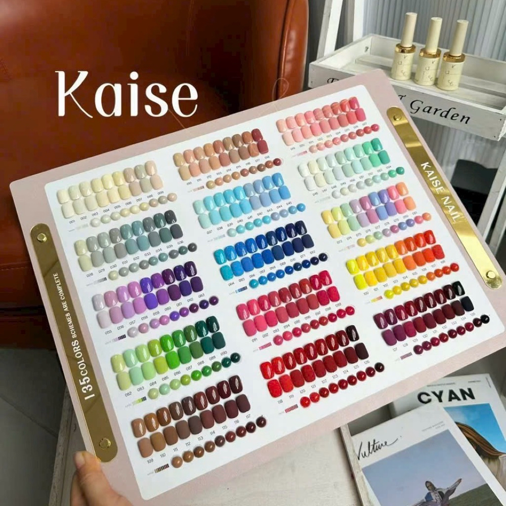 Set Sơn Gel Kaise 135 Màu - Sơn Kaise Chính Hãng- phụ kiện nail Hoàng Ka