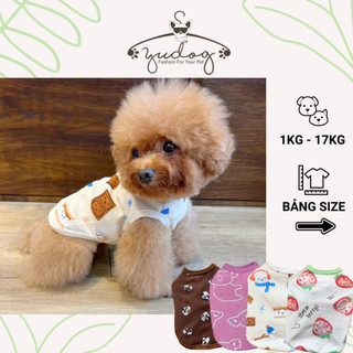  Áo chó cho mèo yudog - áo thun dễ thương mặc cho thú cưng chó mèo 