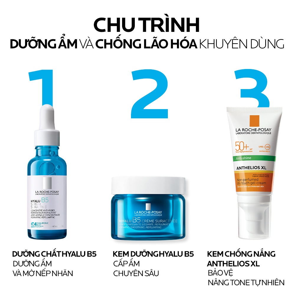 [CẢI TIẾN MỚI - 4 LOẠI HA] Dưỡng chất dưỡng ẩm & mờ nếp nhăn La Roche-Posay Hyalu B5 30ml | BigBuy360 - bigbuy360.vn