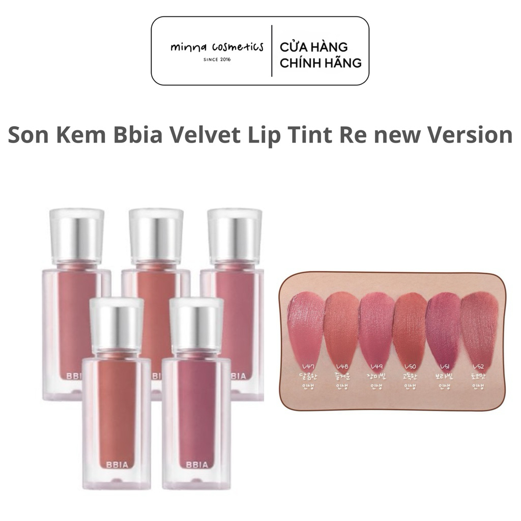 [Bbia] Son Kem Bbia Velvet Lip Tint MLBB Edition