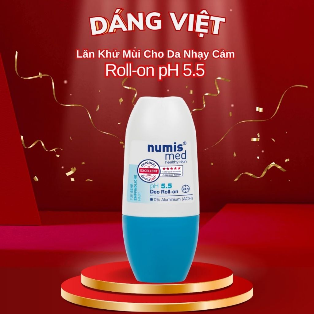 NUMIS MED Roll-on pH 5.5 – Lăn Khử Mùi Cho Da Nhạy Cảm pH 5.5 - Dáng Việt