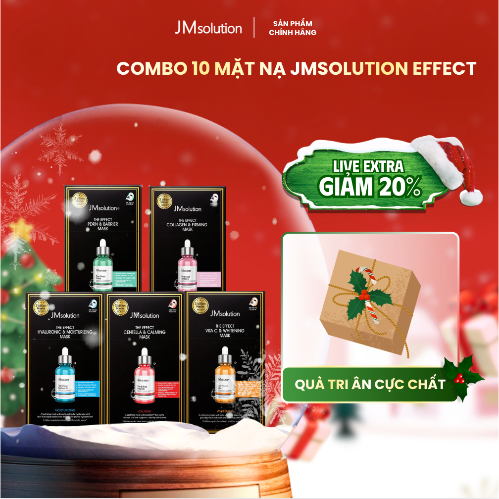 COMBO 10 Mặt Nạ Hỗ Trợ Nuôi Dưỡng Da JMSolution The Effect 24ml x 10 - JMSolution
