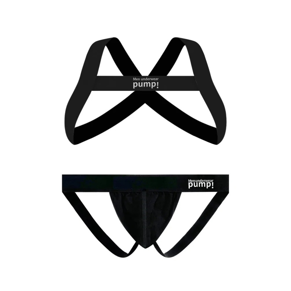 SET PUMP Quần Jockstrap + Đai Ngực cho 2026 Phù hợp đi Tiệc, Bar, tiệc bể bơi Khoẻ mạnh, năng động, 