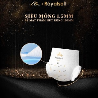 [2 BỊCH] Tã Bỉm Royalsoft Cao Cấp Chính Hãng Đủ Size Đóng Đêm/Ngày Cho Bé