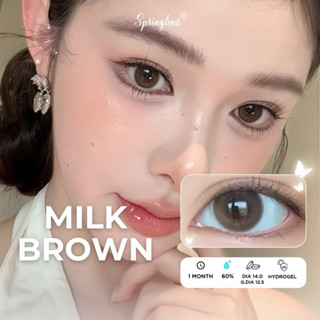  Lens mắt nâu sữa filter MILK BROWN hiệu ứng phớt nhẹ  | Kính áp tròng @spring.lens 