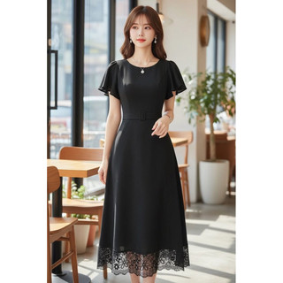 ĐẦM VÁY CÔNG SỞ DÁNG XOÈ CAO CẤP