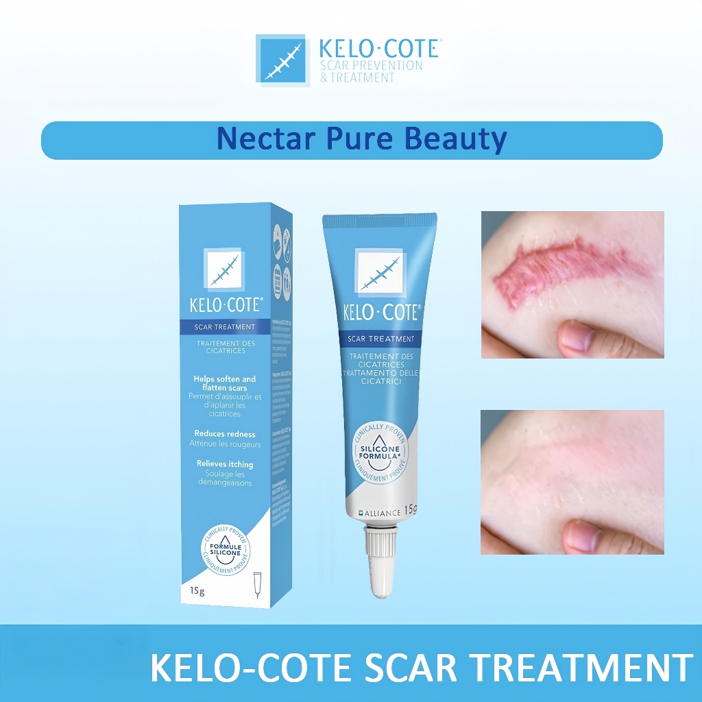 Kem Giảm Sẹo Lồi Kelo-Cote Silicone Scar Gel 15g – Hỗ Trợ Mờ Sẹo Phẫu Thuật, Sẹo Lâu Năm