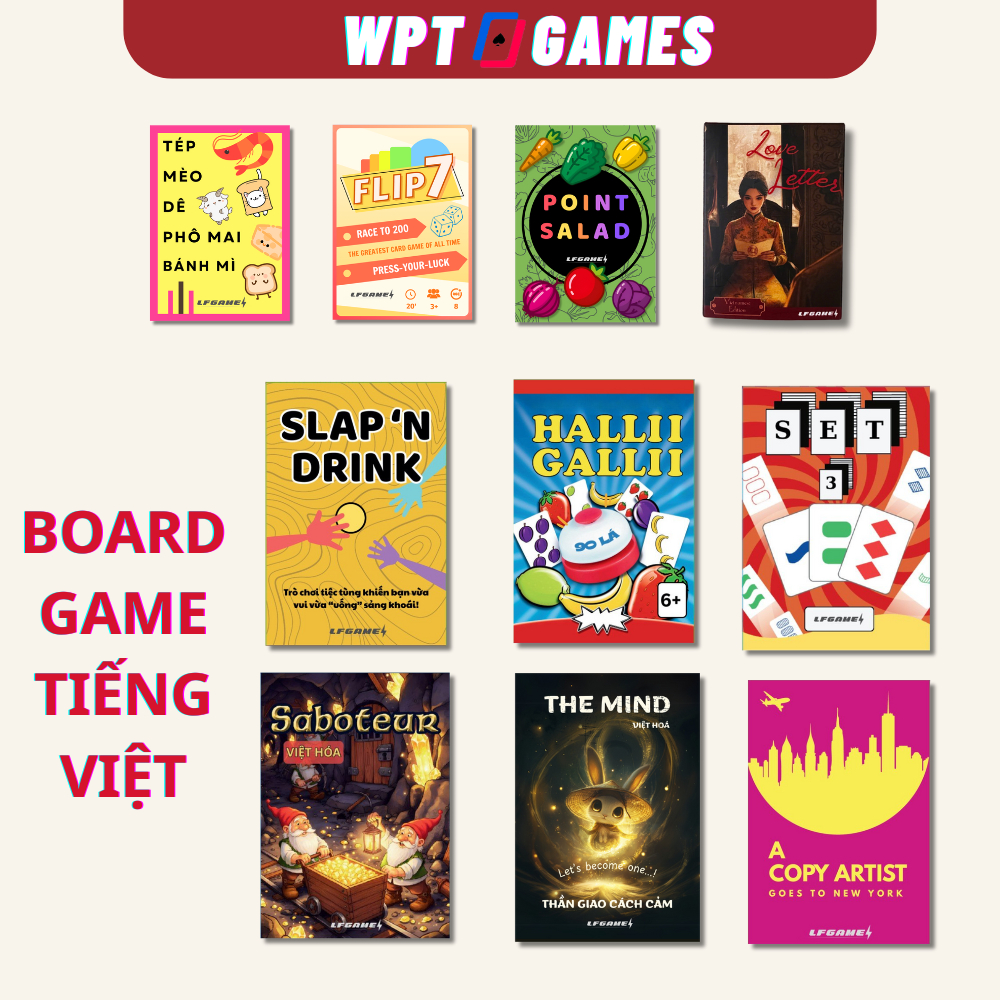 [Tổng Hợp Board Game Tiếng Việt] Trò chơi Thẻ bài Lfgame Tiếng Việt do or drink the mind taco cardga