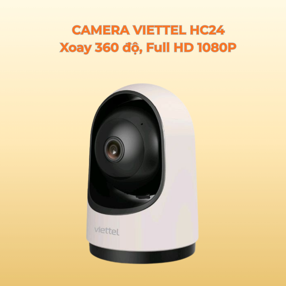 [HÀNG MỚI - NGUYÊN HỘP] Viettel Camera HC24 trong nhà Full HD 1080P, xoay 360 độ linh hoạt, tích hợp