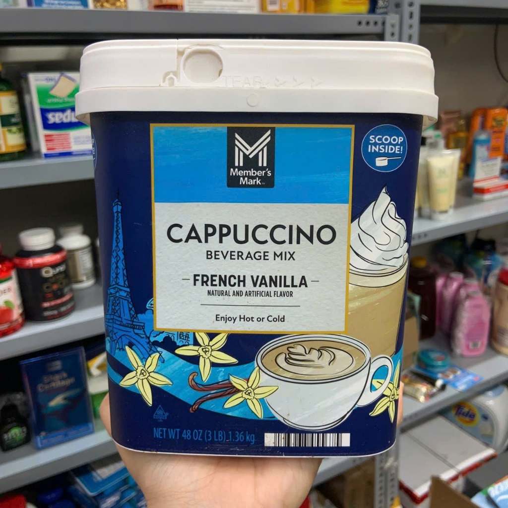 Cà phê Cappuccino French Vanilla Mark Member's 1.36kg