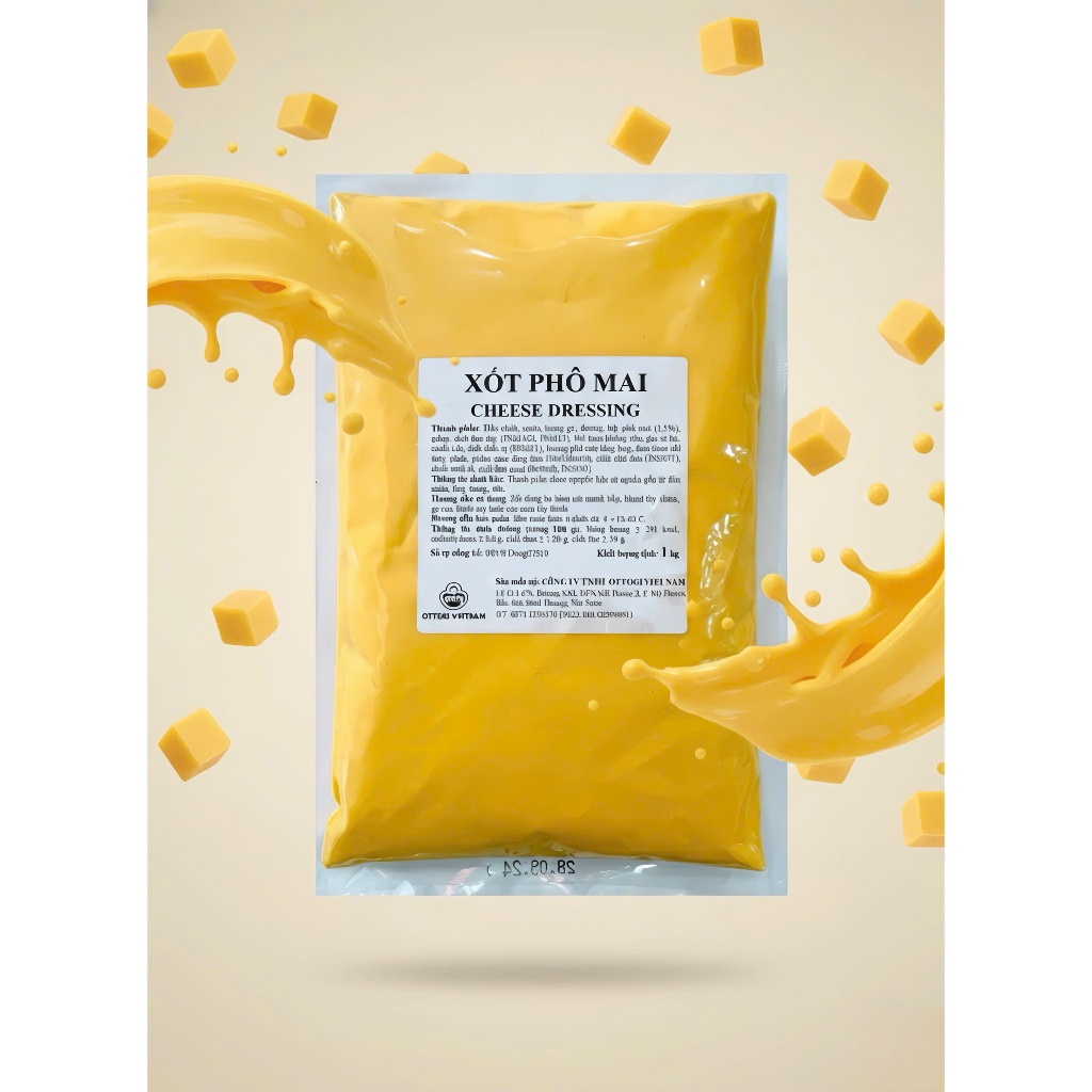 Xốt phô mai Ottogi 1kg - Sốt ăn kèm