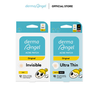 Combo Miếng Dán Mụn Derma Angel Acne Patch Day 12 & Mix 18