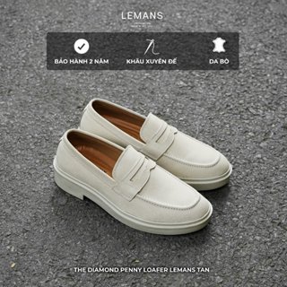 Giày Loafer Tan nam LEMANS PL01N.1 ,da Nubuck, đế thơm tăng cao 4cm, Bảo hành 24 tháng