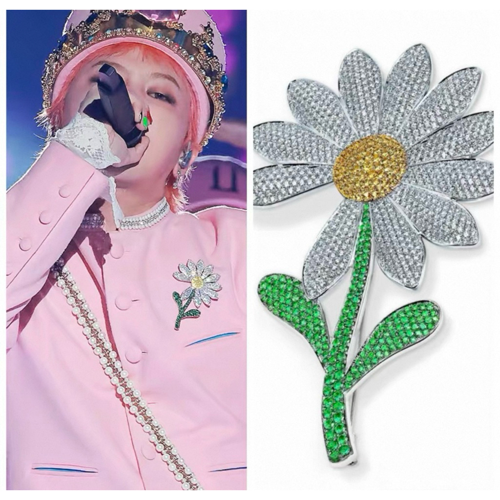 Huy Hiệu Cài Áo Hoa Cúc GDRAGON ( hàng oder )