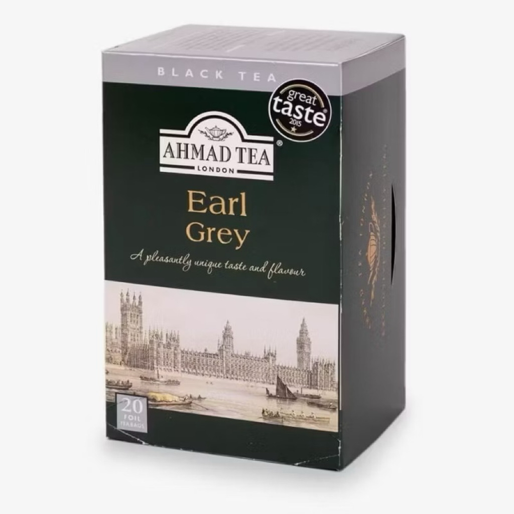 Trà đen Bá Tước Ahmad Earl Grey Tea Foiled teabags (túi lọc có bao thiếc)