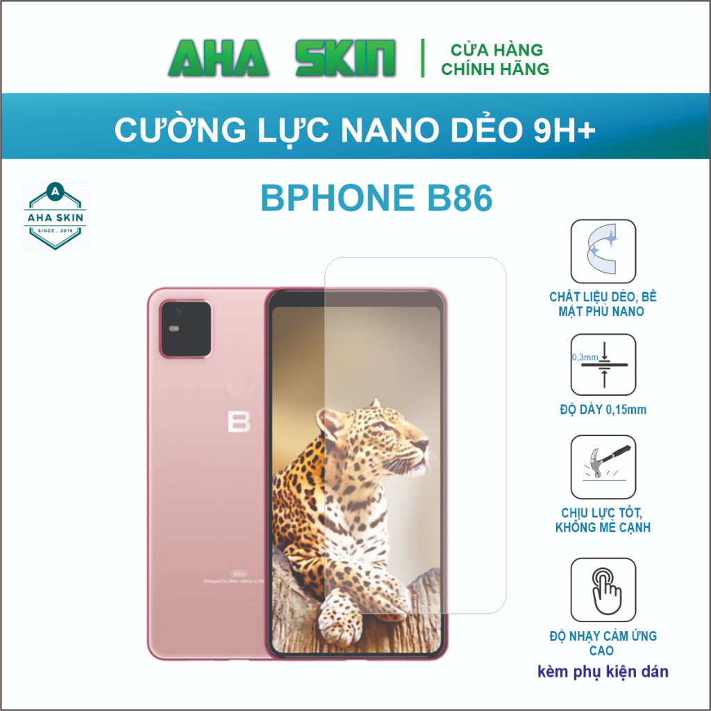 Cường lực Bphone B86, Cường lực dẻo 9h+