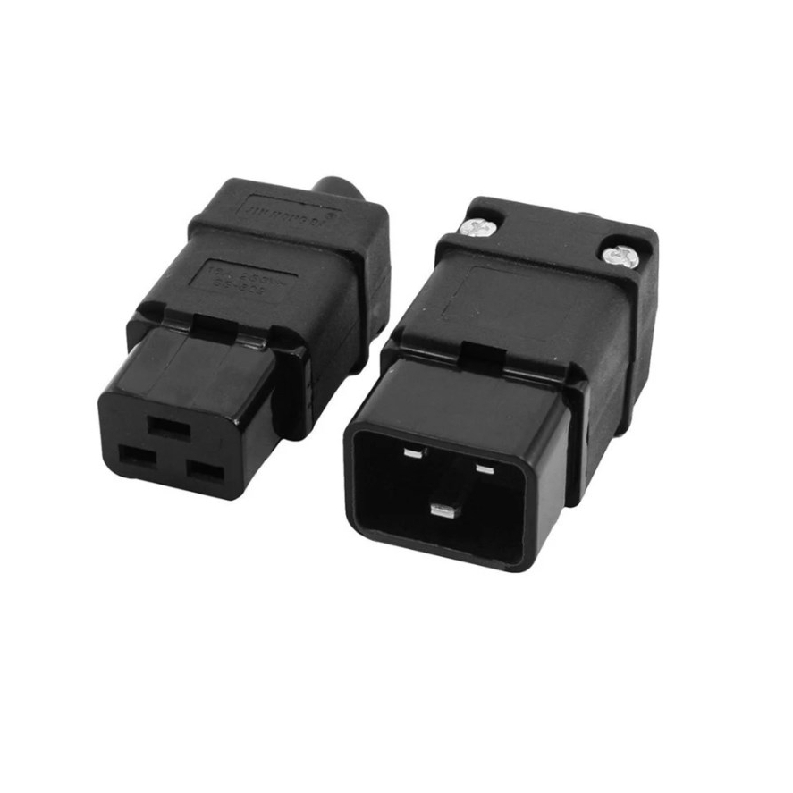 Phích cắm nguồn UPS IEC320 C19/Male - C20/Female 10A -  RENEW