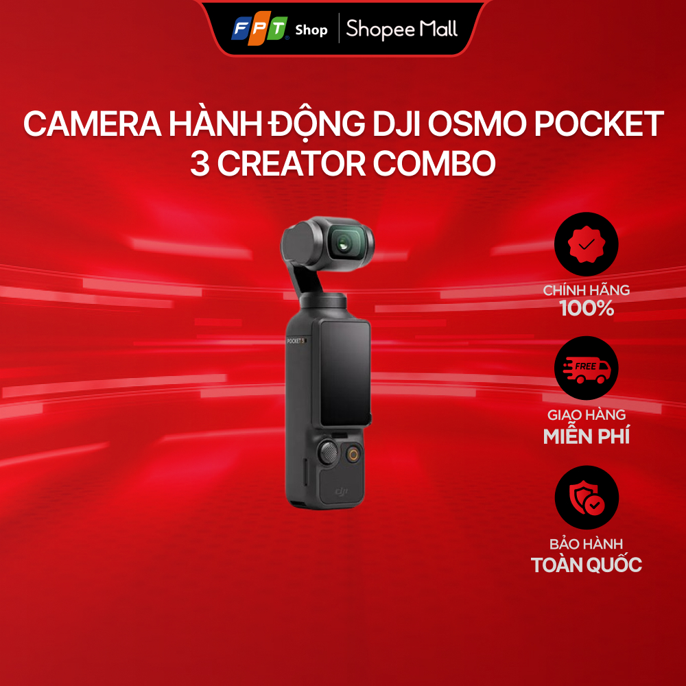 [Chỉ GH tận nơi] Camera hành động DJI Osmo Pocket 3 Creator Combo