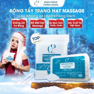  Bông Tẩy Trang Quốc Dân Ép Định Hình Q.P Cosmétique Không Xơ Rách Hạt Massage Sạch Sâu 