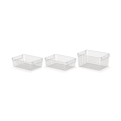 MUJI Bộ Giỏ Thép Đa Năng