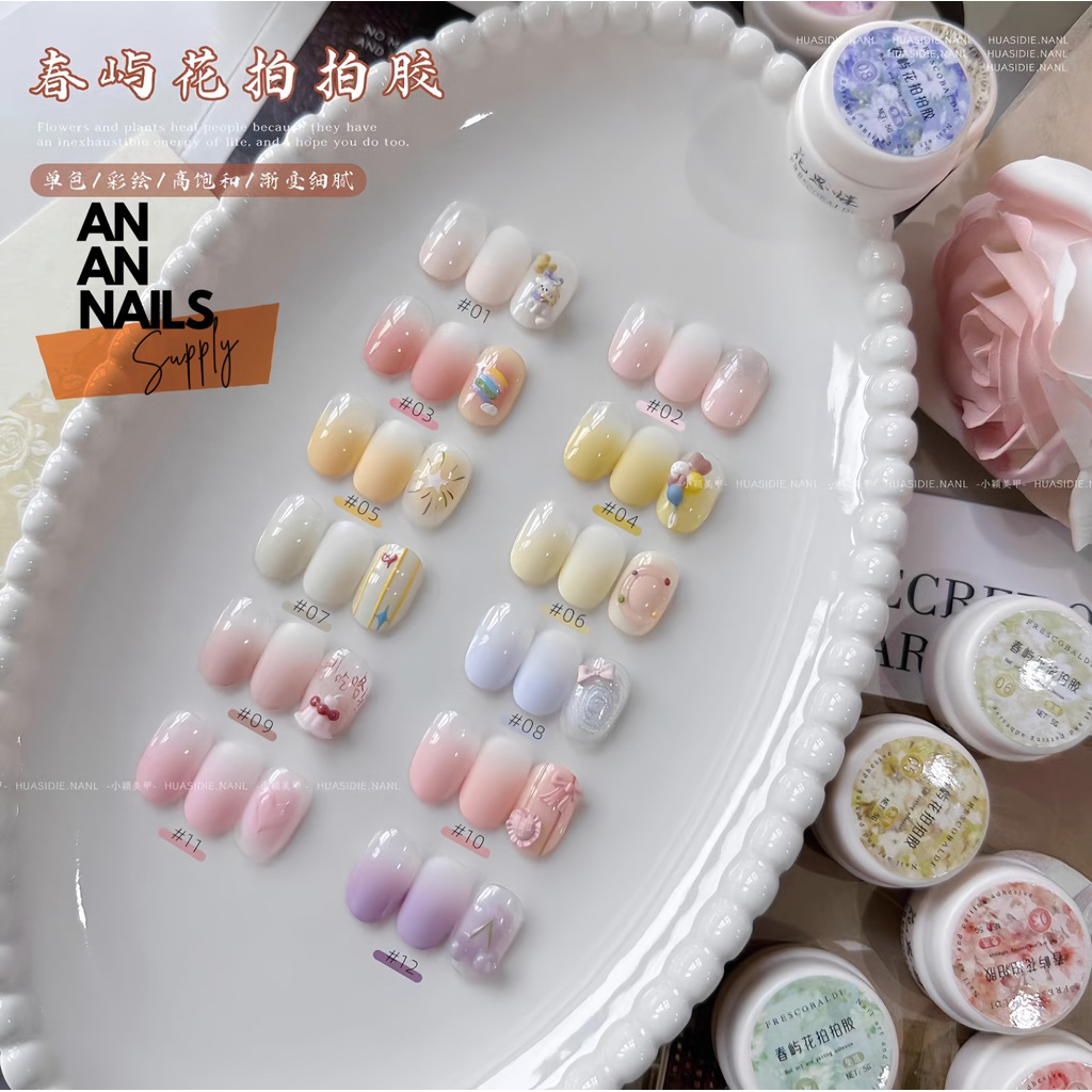 Gel dặm ombre màu Pastel Hoa Xuân Vũ Frescobaldi 5g - An An Nails