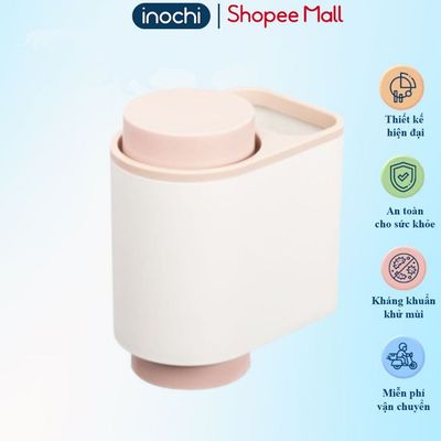 Bộ nhả kem INOCHI, kệ treo bàn chải & cốc, thiết kế thoát nước, kệ để bàn chải đánh răng