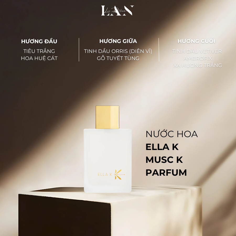 [LAN] Nước Hoa Unisex Musc K Ella K Parfum 100ml Fullbox
