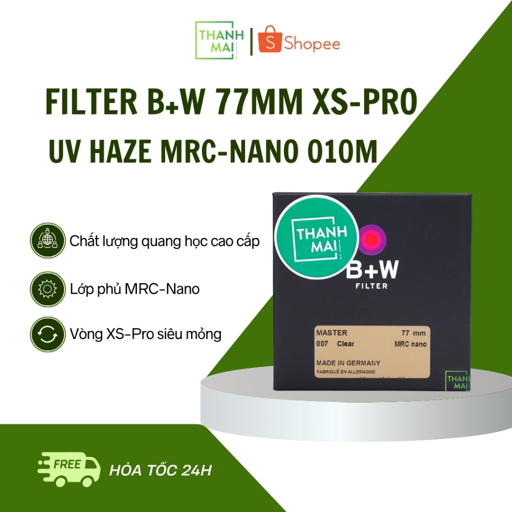 Filter B + W 77mm XS-Pro UV Haze MRC-Nano 010M | Made in GERMANY | New Chính hãng