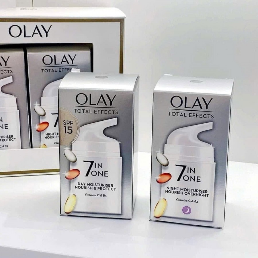 Set Kem Dưỡng Olay Total Effects 7 in 1 Ngày và Đêm
