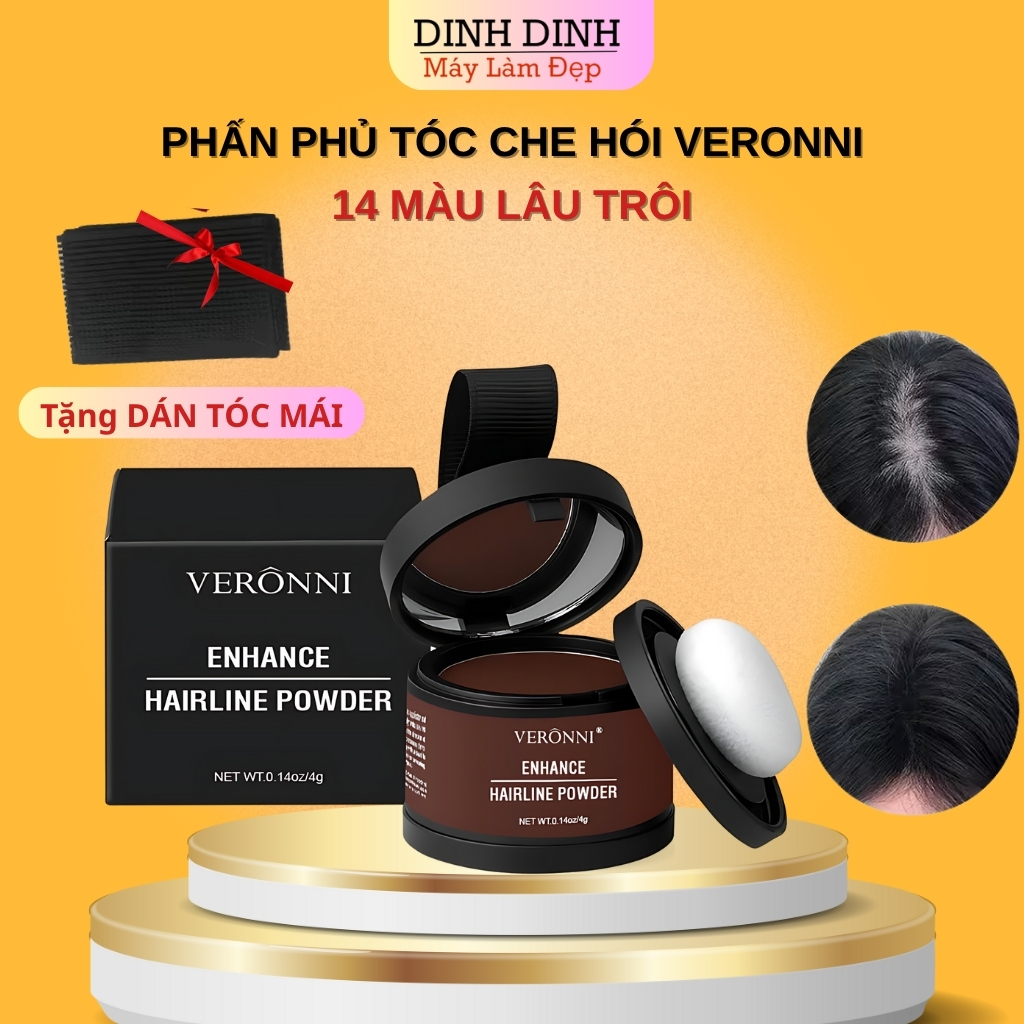 Chấm hói, phủ hói, Phấn che hói, chấm hói tóc và che khuyết điểm tóc Veroni, phấn phủ hói và tóc bạc