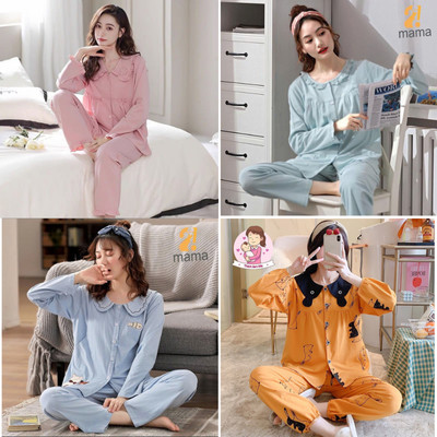 Tri Ân_ Bộ mặc bầu và sau sinh( bô dài/bộ lửng) chất thun cotton, mềm min co giãn, có chun chỉnh bụng và chỗ cho bé ti