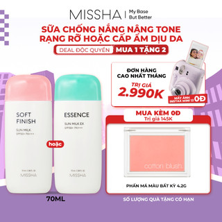   ĐỘC QUYỀN  Missha Sữa Chống Nắng SPF50+ PA+++ 70ml Bảo Vệ Da Toàn Diện  Chọn dòng phù hợp theo phân loại  